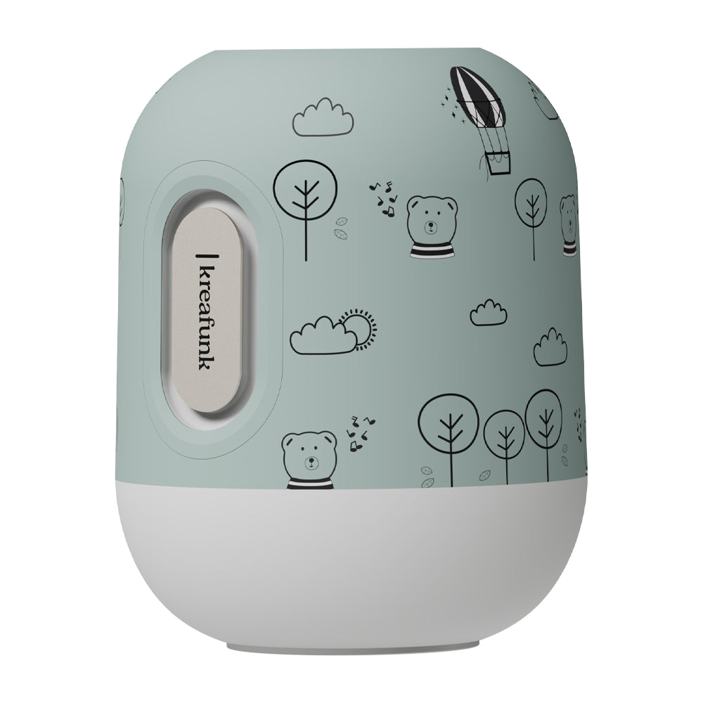 Kreafunk Kids Glowie Bluetooth Speaker W/ Light - Dusty Green V398-KFKLP08