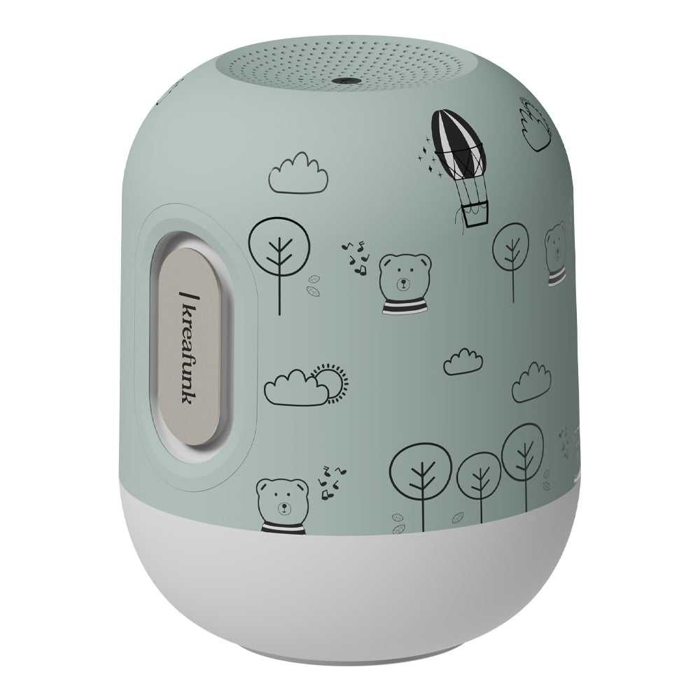 Kreafunk Kids Glowie Bluetooth Speaker W/ Light - Dusty Green V398-KFKLP08