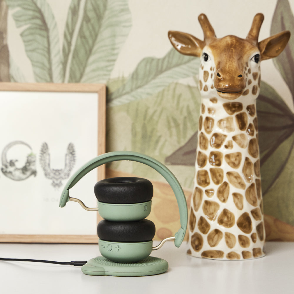 Kreafunk Kids Paddy Wireless Qi Charger 15W - Dusty Green V398-KFKYI18