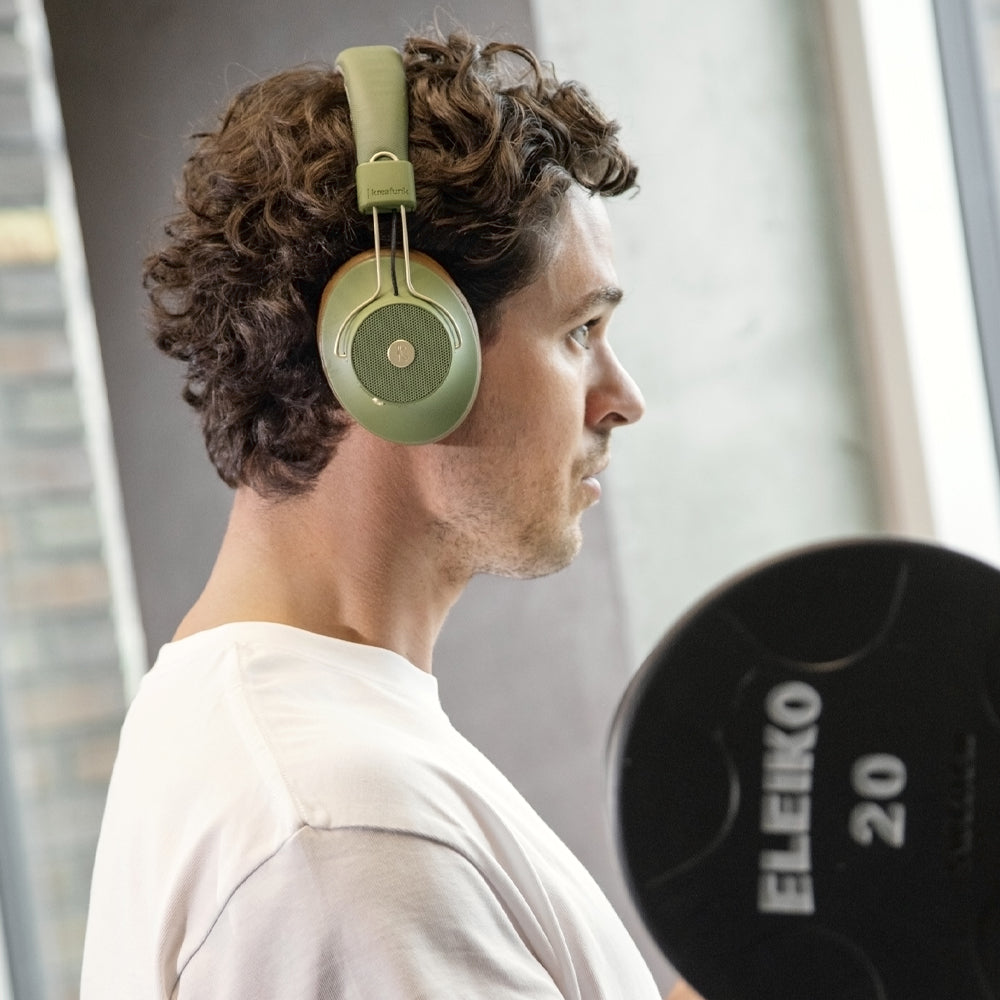 Kreafunk Abeat Qi Bluetooth Headphones W/ Anc - Urban Green V398-KFLK18QI