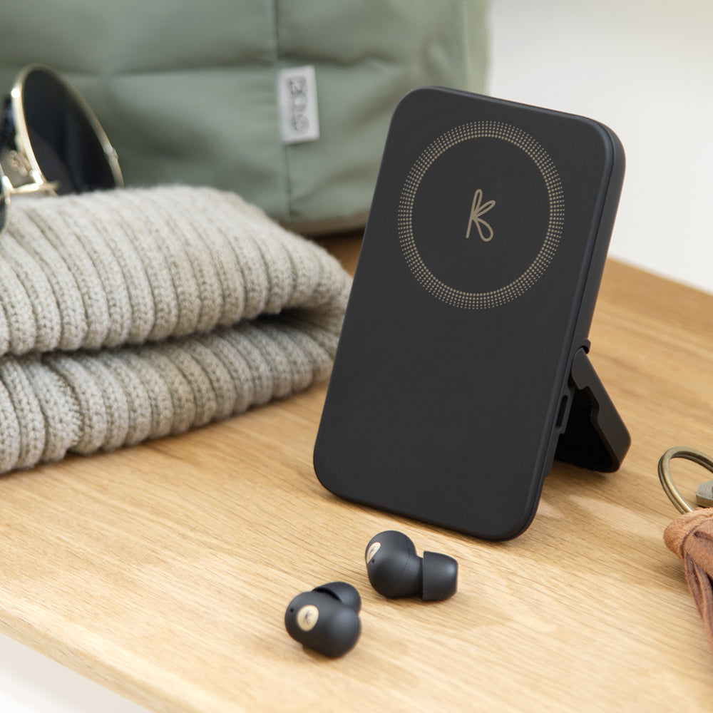 Kreafunk Tocharge Go Powerbank + Earbuds - Black V398-KFTE82
