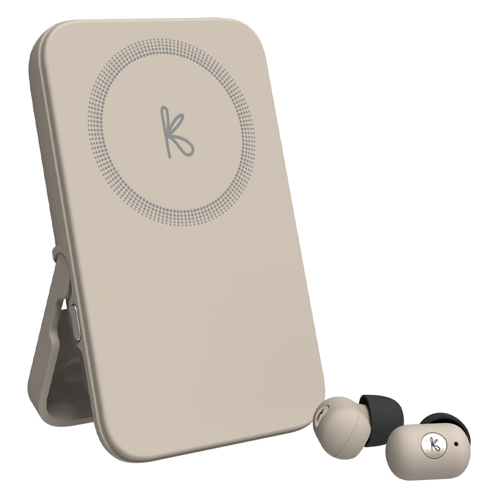 Kreafunk Tocharge Go Powerbank + Earbuds - Ivory Sand V398-KFTE89