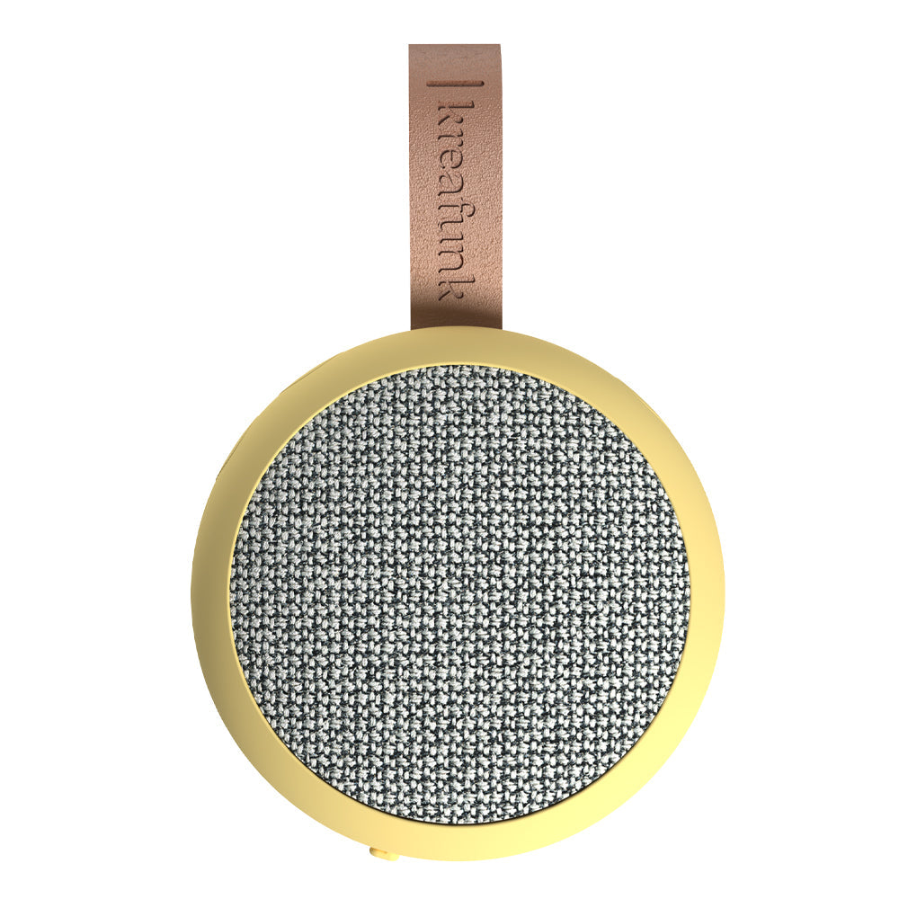 Kreafunk Ago 2 Fabric Bluetooth Speaker - Soft Yellow V398-KFWT146