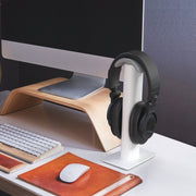 Kanto H2W Premium Universal Desktop Headphone Stand, White V398-KO-H2W