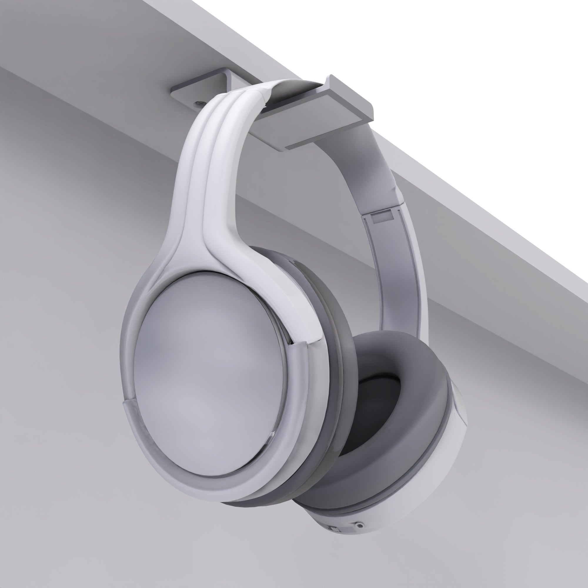 Kanto HHW Universal Under Desk Headphone Hook, White V398-KO-HHW