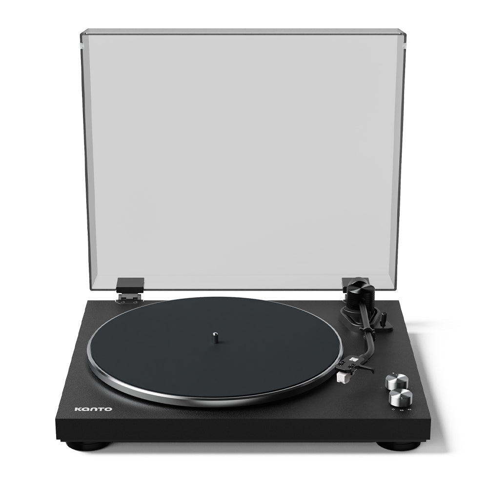 Kanto OBI3 Turntable with Bluetooth 5.3, Preamp, and Pitch Control - Matte Black V398-KO-OBI3VMB-I