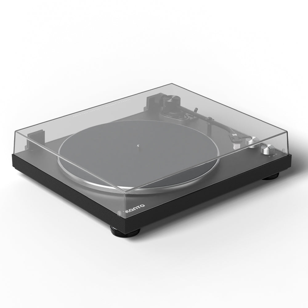 Kanto OBI3 Turntable with Bluetooth 5.3, Preamp, and Pitch Control - Matte Black V398-KO-OBI3VMB-I