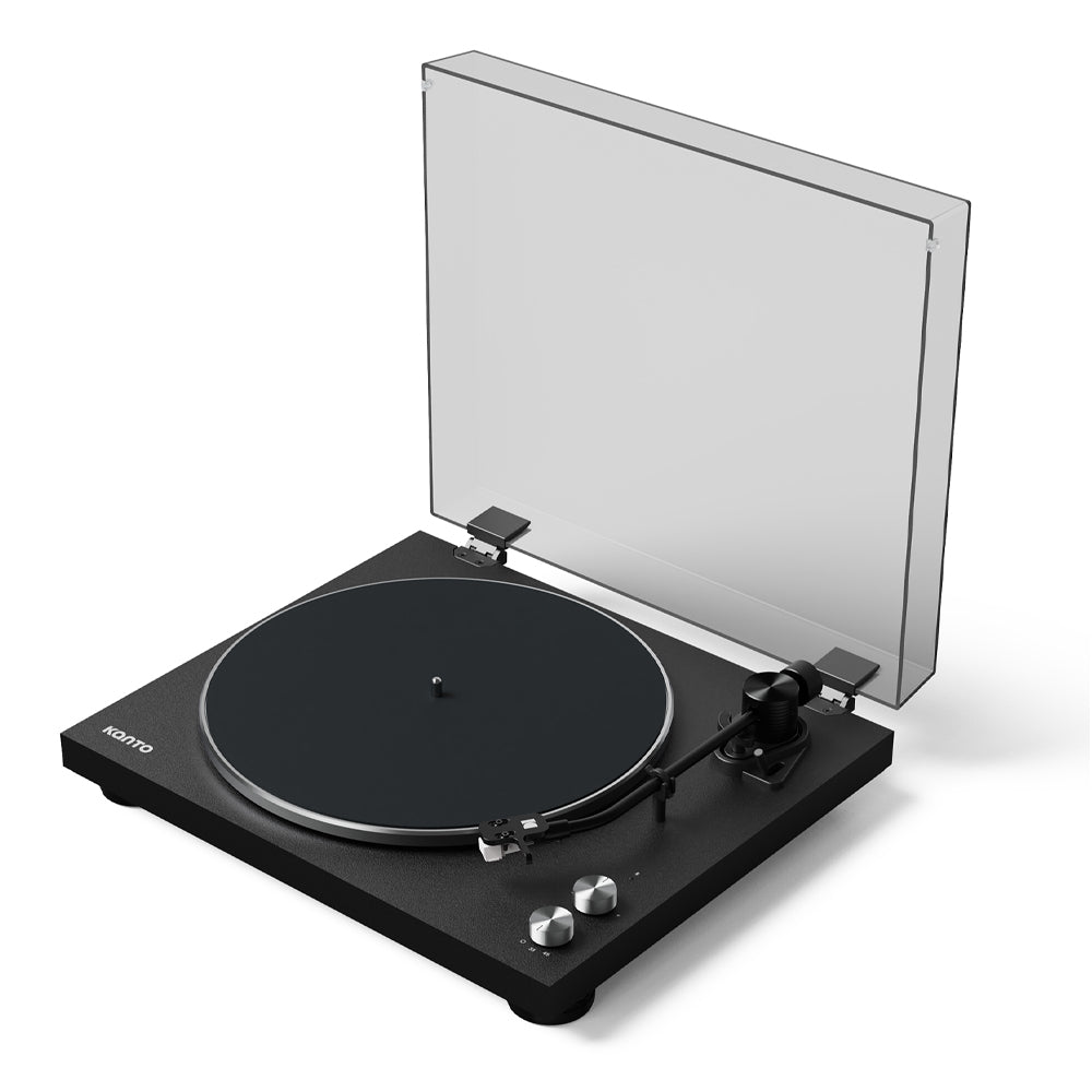 Kanto OBI3 Turntable with Bluetooth 5.3, Preamp, and Pitch Control - Matte Black V398-KO-OBI3VMB-I