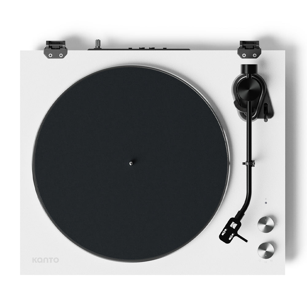 Kanto OBI3 Turntable with Bluetooth 5.3, Preamp, and Pitch Control - Matte White V398-KO-OBI3VMW-I
