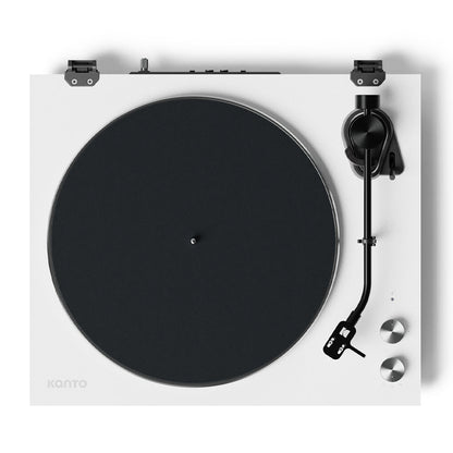 Kanto OBI3 Turntable with Bluetooth 5.3, Preamp, and Pitch Control - Matte White V398-KO-OBI3VMW-I