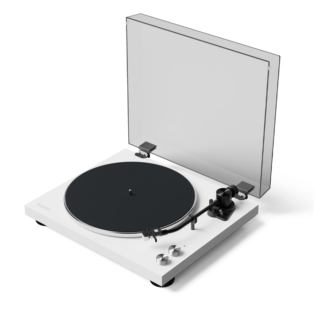Kanto OBI3 Turntable with Bluetooth 5.3, Preamp, and Pitch Control - Matte White V398-KO-OBI3VMW-I