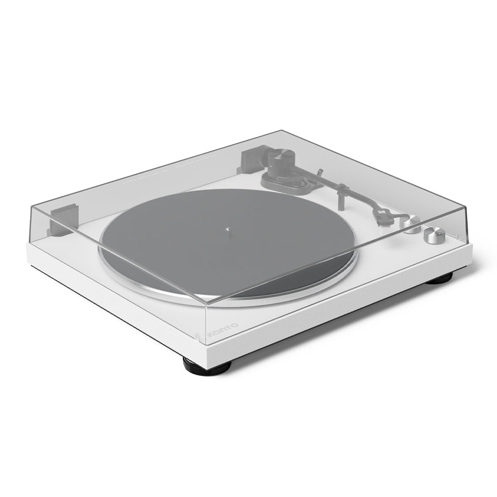 Kanto OBI3 Turntable with Bluetooth 5.3, Preamp, and Pitch Control - Matte White V398-KO-OBI3VMW-I