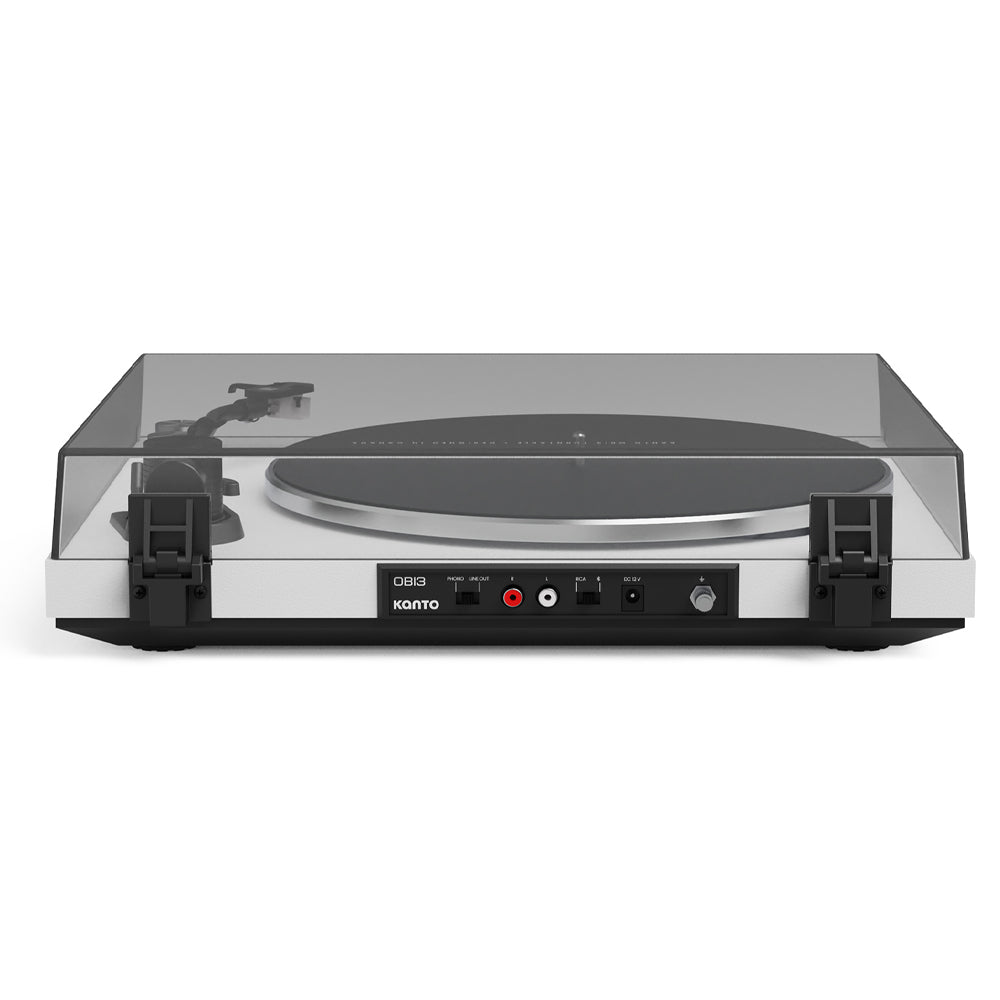 Kanto OBI3 Turntable with Bluetooth 5.3, Preamp, and Pitch Control - Matte White V398-KO-OBI3VMW-I