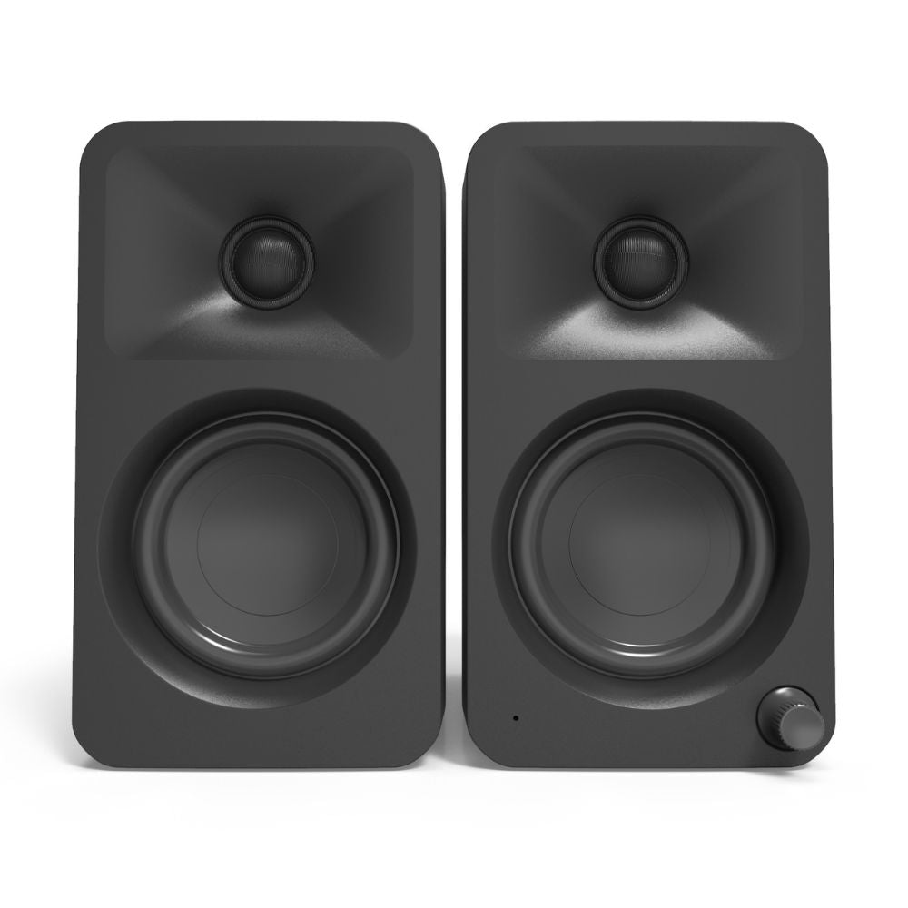 Kanto ORA 100W Powered Reference Desktop Computer Speakers with Bluetooth 5.0 Black V398-KO-ORA-1