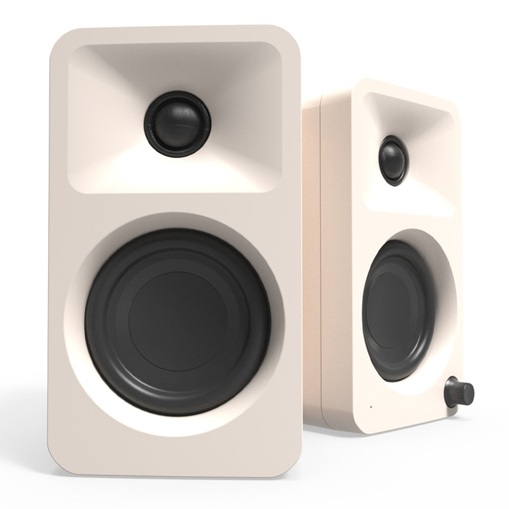 Limited Edition - Kanto ORA4 140W Powered Reference Speakers with USB-C Input and Bluetooth - Matte Cream V398-KO-ORA4MC-I