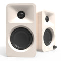 Limited Edition - Kanto ORA 100W Powered Reference Desktop Computer Speakers with Bluetooth 5.0 Matte Cream V398-KO-ORAMC-I
