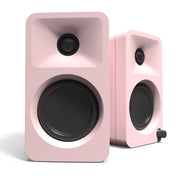 Kanto ORA 100W Powered Reference Desktop Computer Speakers with Bluetooth 5.0 Pink V398-KO-ORAMP-I