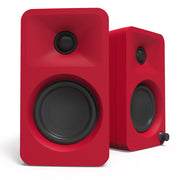Limited Edition - Kanto ORA 100W Powered Reference Desktop Computer Speakers with Bluetooth 5.0 Matte Red V398-KO-ORAMR-I