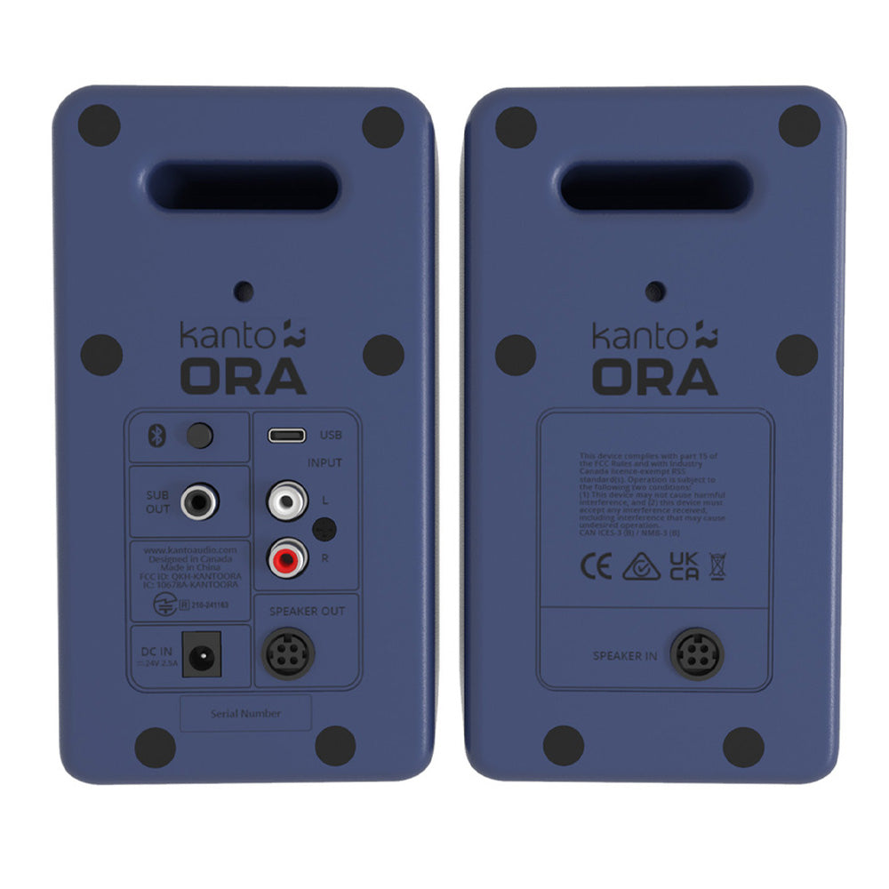 Limited Edition - Kanto ORA 100W Powered Reference Desktop Computer Speakers with Bluetooth 5.0 Indigo V398-KO-ORAMU-I