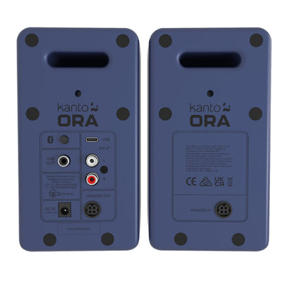 Limited Edition - Kanto ORA 100W Powered Reference Desktop Computer Speakers with Bluetooth 5.0 Indigo V398-KO-ORAMU-I