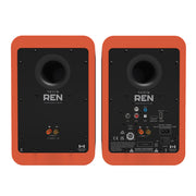 Kanto REN 200W Powered Bookshelf Speakers with HDMI ARC, USB-C, and Bluetooth 5.3 - Matte Orange, Pair V398-KO-RENMO-I