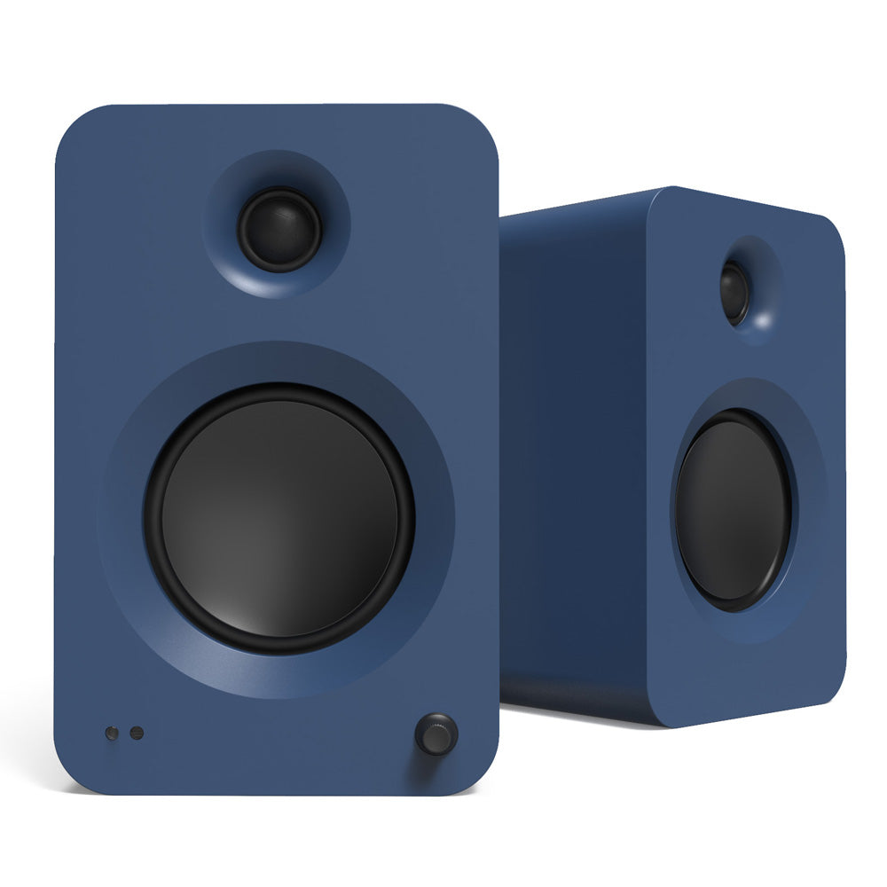 Kanto REN 200W Powered Bookshelf Speakers with HDMI ARC, USB-C, and Bluetooth 5.3 - Matte Blue, Pair V398-KO-RENMU-I