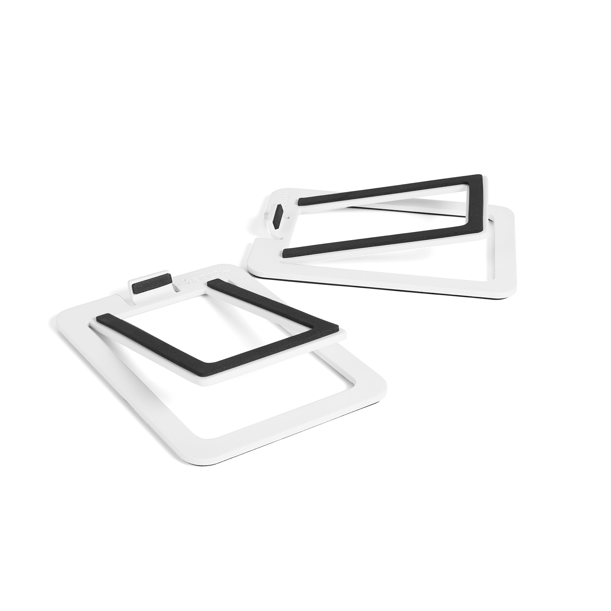 Kanto S2W Angled Desktop Speaker Stands for Small Speakers - Pair, White V398-KO-S2W