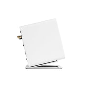 Kanto S2W Angled Desktop Speaker Stands for Small Speakers - Pair, White V398-KO-S2W
