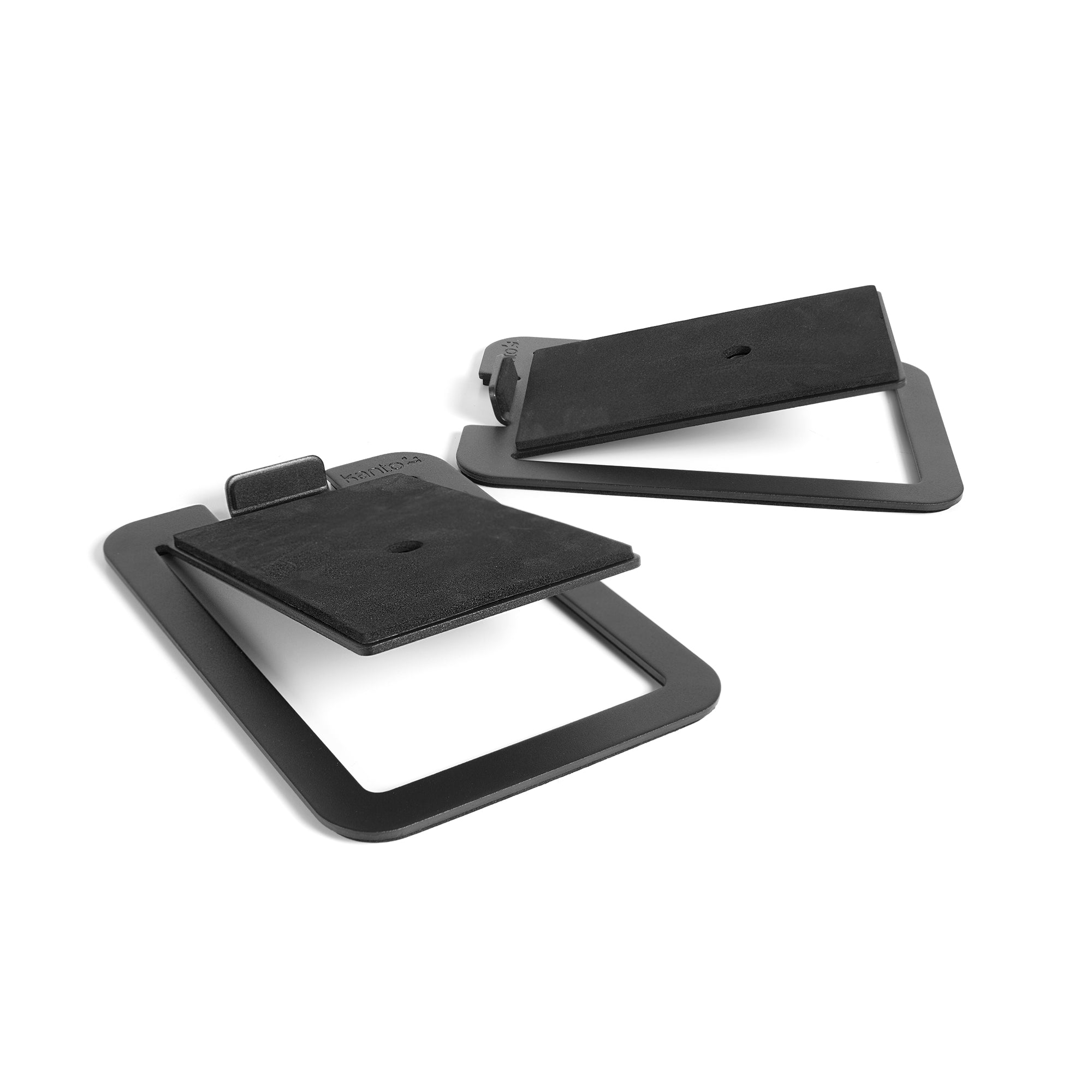 Kanto S4 Angled Desktop Speaker Stands for Midsize Speakers - Pair, Black V398-KO-S4