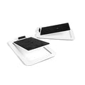 Kanto S4W Angled Desktop Speaker Stands for Midsize Speakers - Pair, White V398-KO-S4W