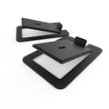 Kanto S6 Angled Desktop Speaker Stands for Large Speakers - Pair, Black V398-KO-S6