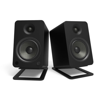 Kanto S6 Angled Desktop Speaker Stands for Large Speakers - Pair, Black V398-KO-S6