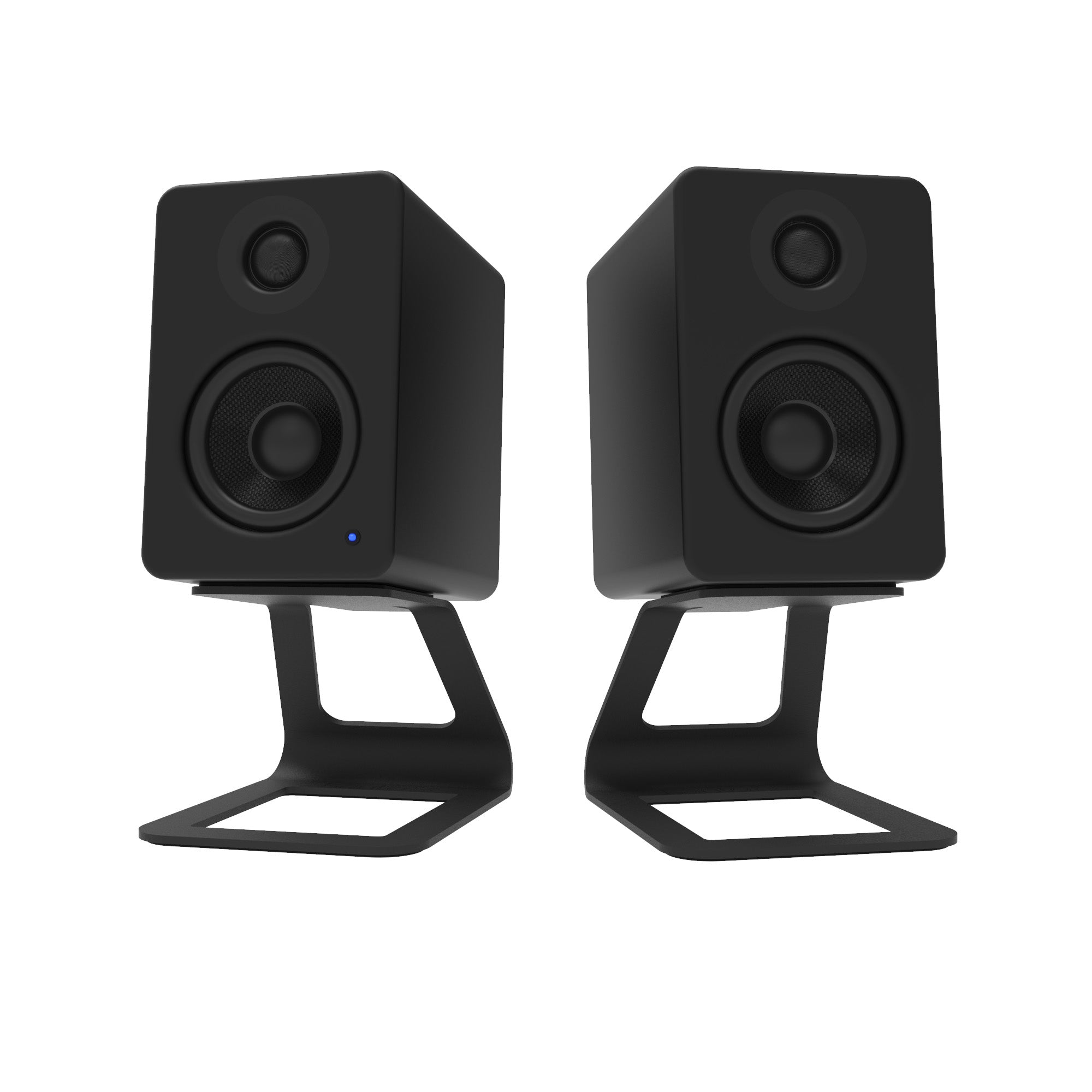 Kanto SE2 Elevated Desktop Speaker Stands for Small Speakers - Pair, Black V398-KO-SE2