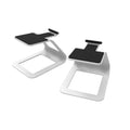 Kanto SE2W Elevated Desktop Speaker Stands for Small Speakers - Pair, White V398-KO-SE2W