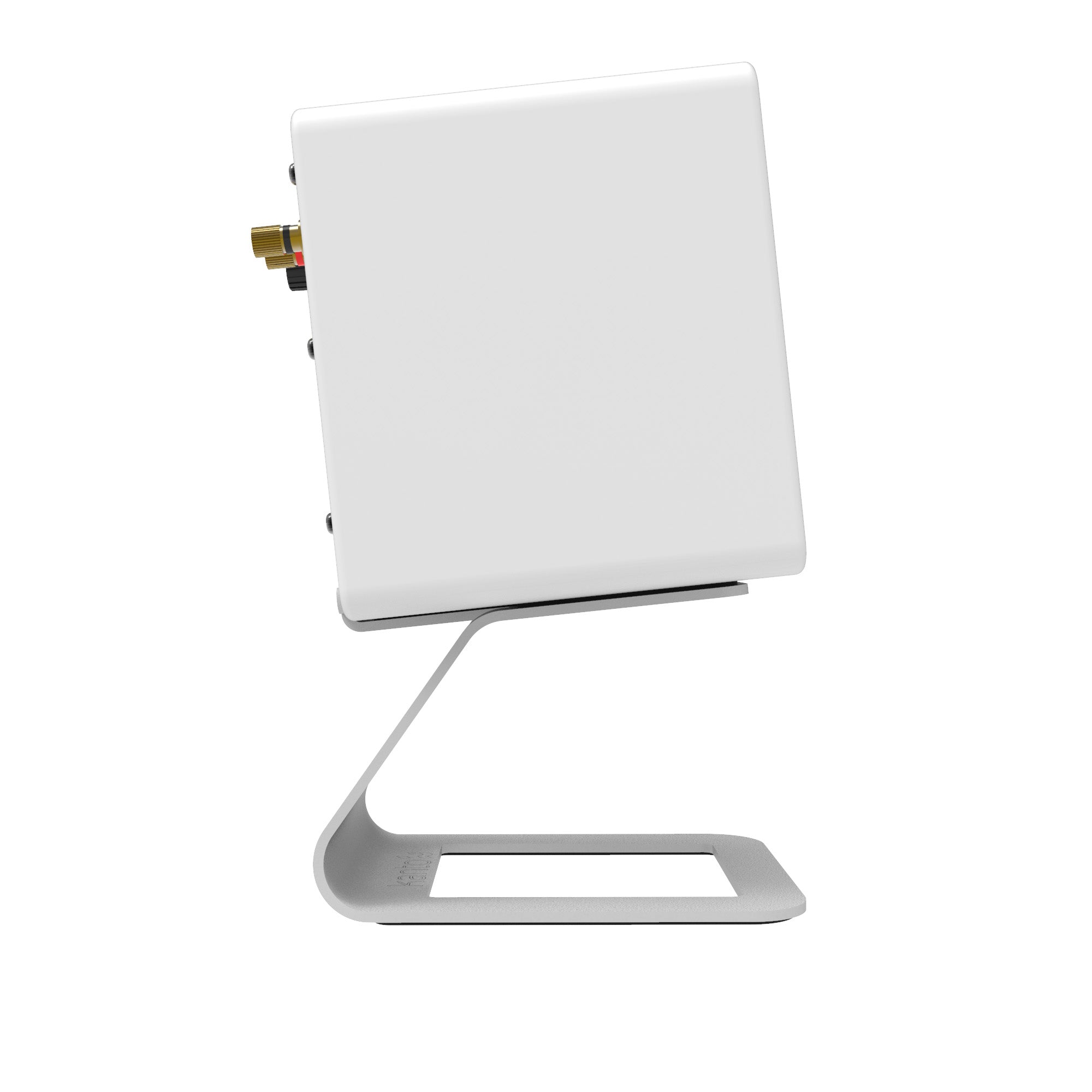 Kanto SE2W Elevated Desktop Speaker Stands for Small Speakers - Pair, White V398-KO-SE2W