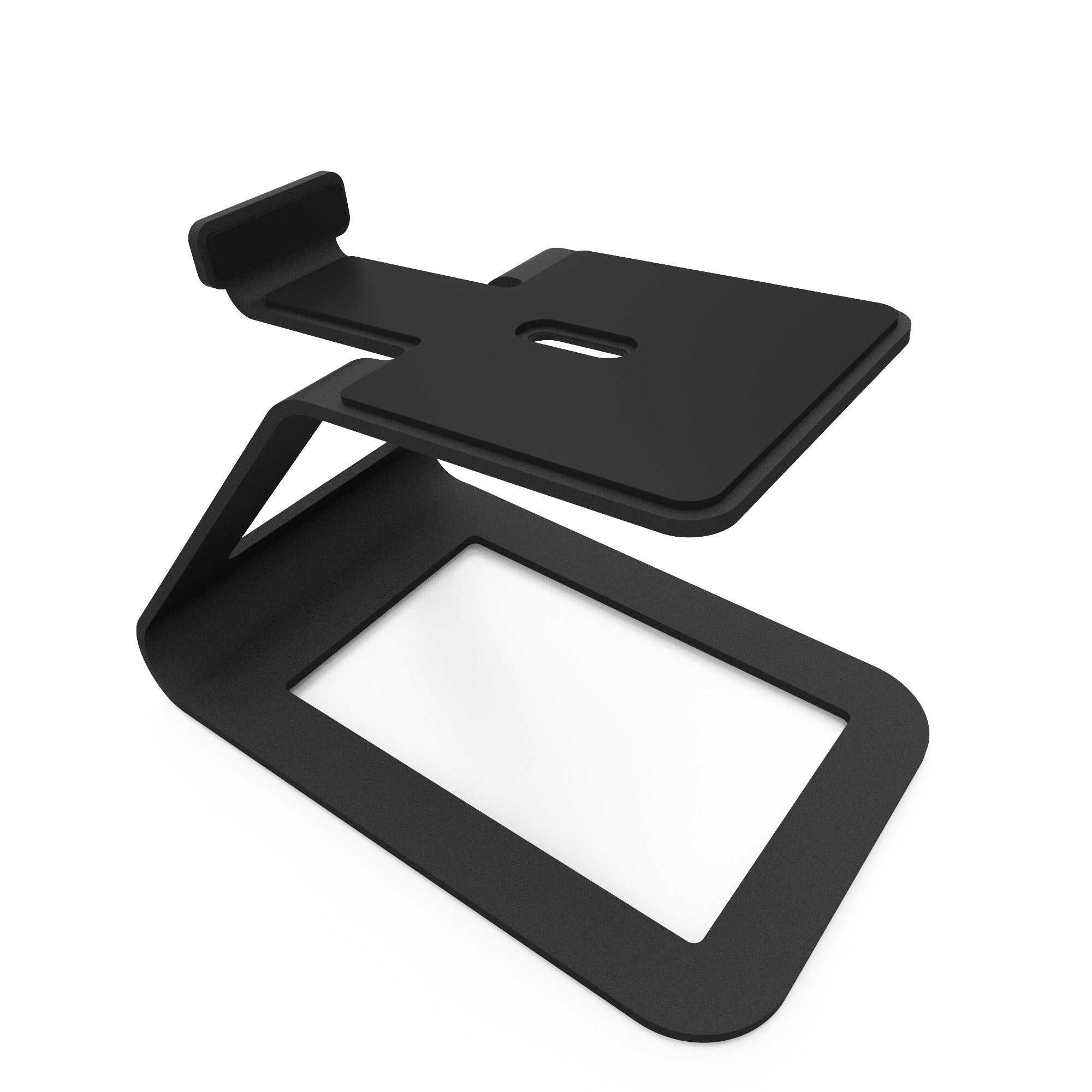 Kanto SE4 Elevated Desktop Speaker Stands for Midsize Speakers - Pair, Black V398-KO-SE4