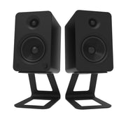 Kanto SE6 Elevated Desktop Speaker Stands for Large Speakers - Pair, Black V398-KO-SE6
