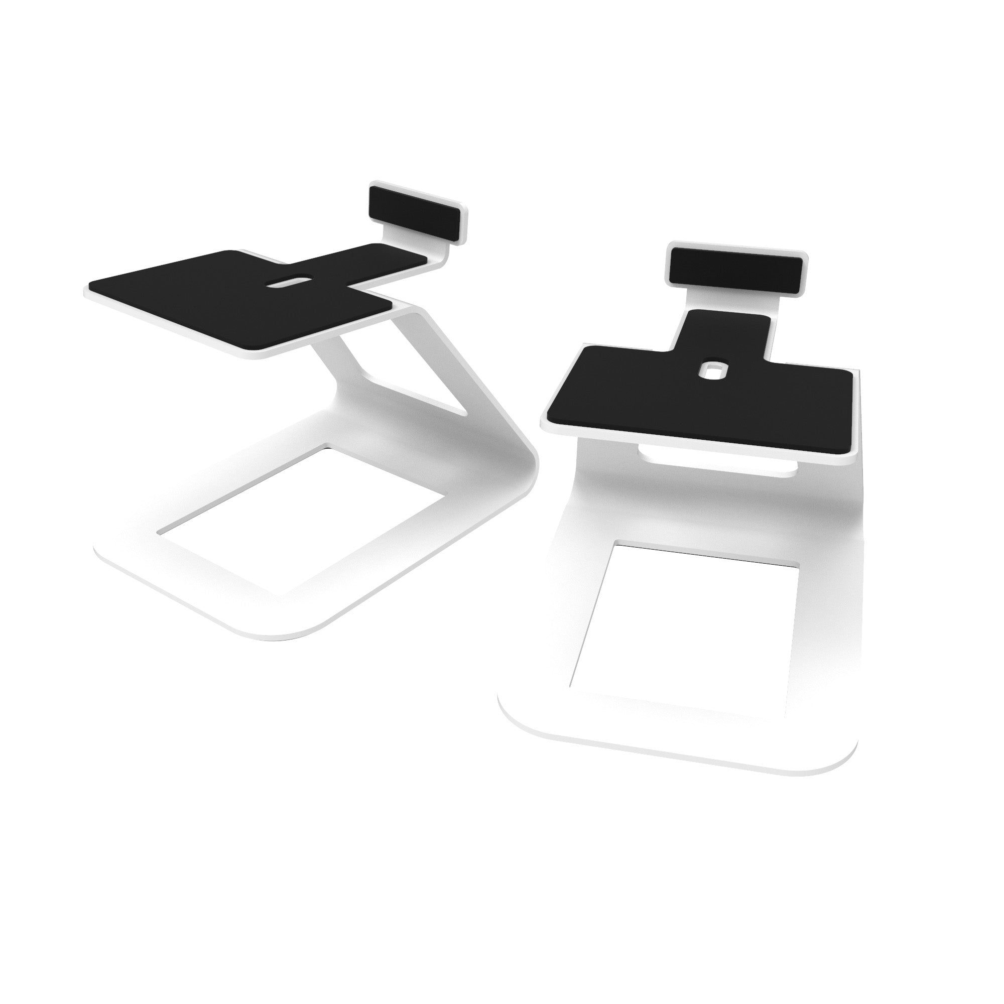 Kanto SE6W Elevated Desktop Speaker Stands for Large Speakers - Pair, White V398-KO-SE6W