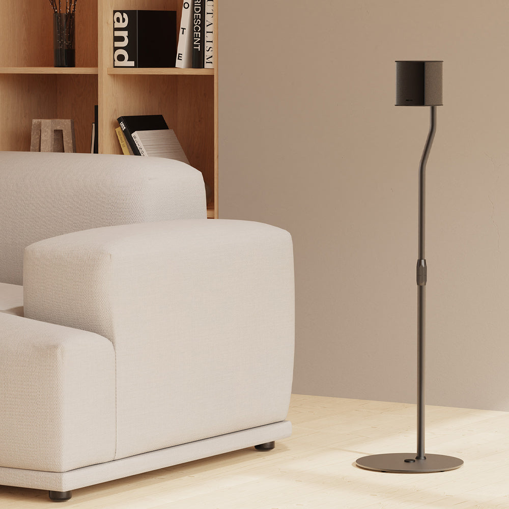 Kanto SLH Universal Height Adjustable Speaker Stands for Satellites up to 4.1 kg - Black, Pair V398-KO-SLH