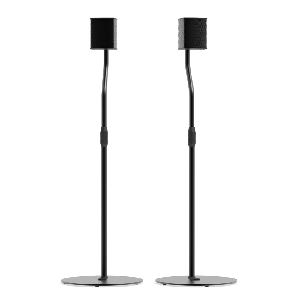 Kanto SLH Universal Height Adjustable Speaker Stands for Satellites up to 4.1 kg - Black, Pair V398-KO-SLH