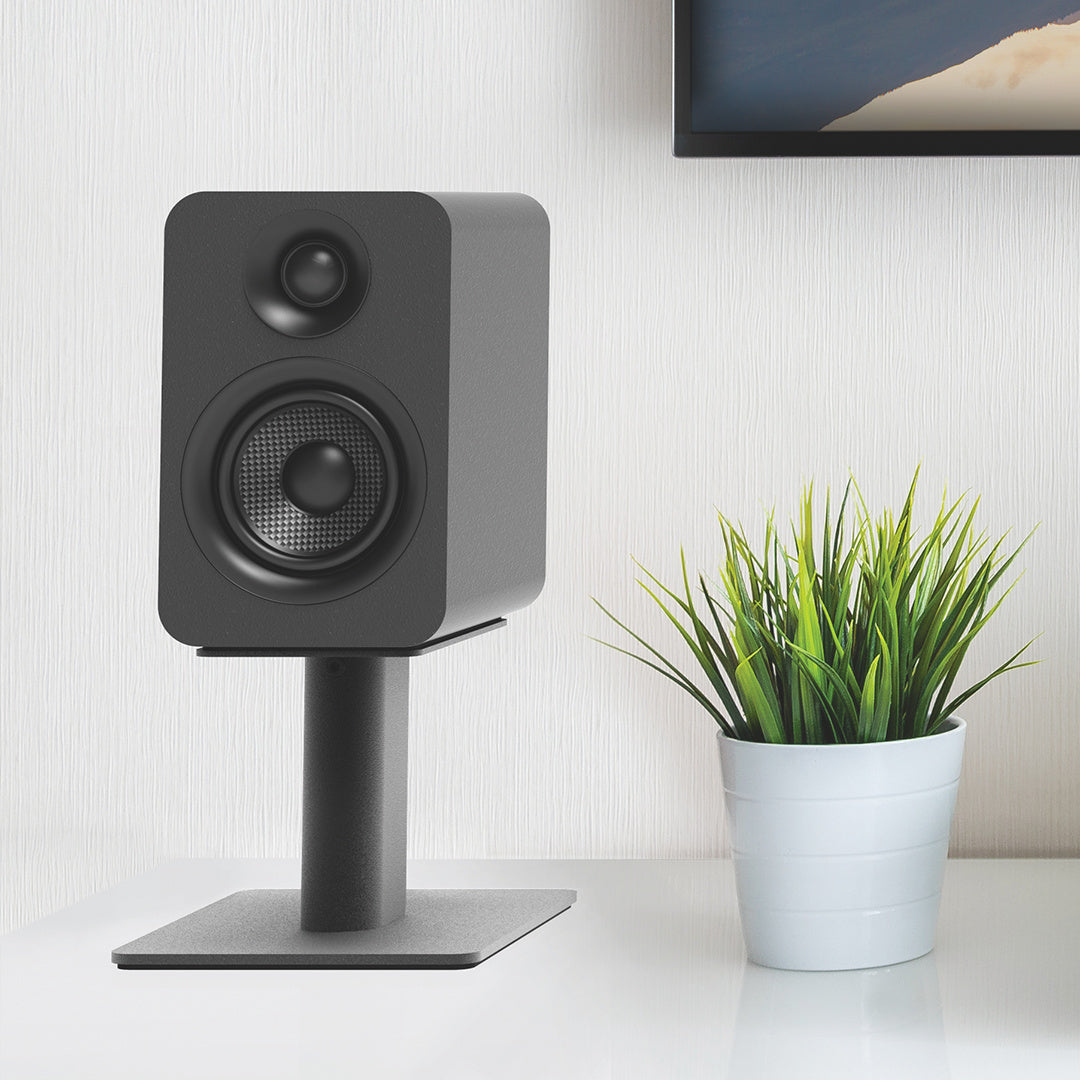 Kanto SP6HD 6" Tall Universal Desktop Speaker Stand - Pair, Black V398-KO-SP6HD