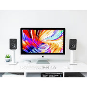 Kanto SP9W 9" Tall Universal Desktop Speaker Stand - Pair, White V398-KO-SP9W