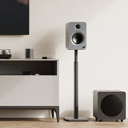 Kanto SPH Universal Height Adjustable Bookshelf Speaker Stands - Black, Pair V398-KO-SPH