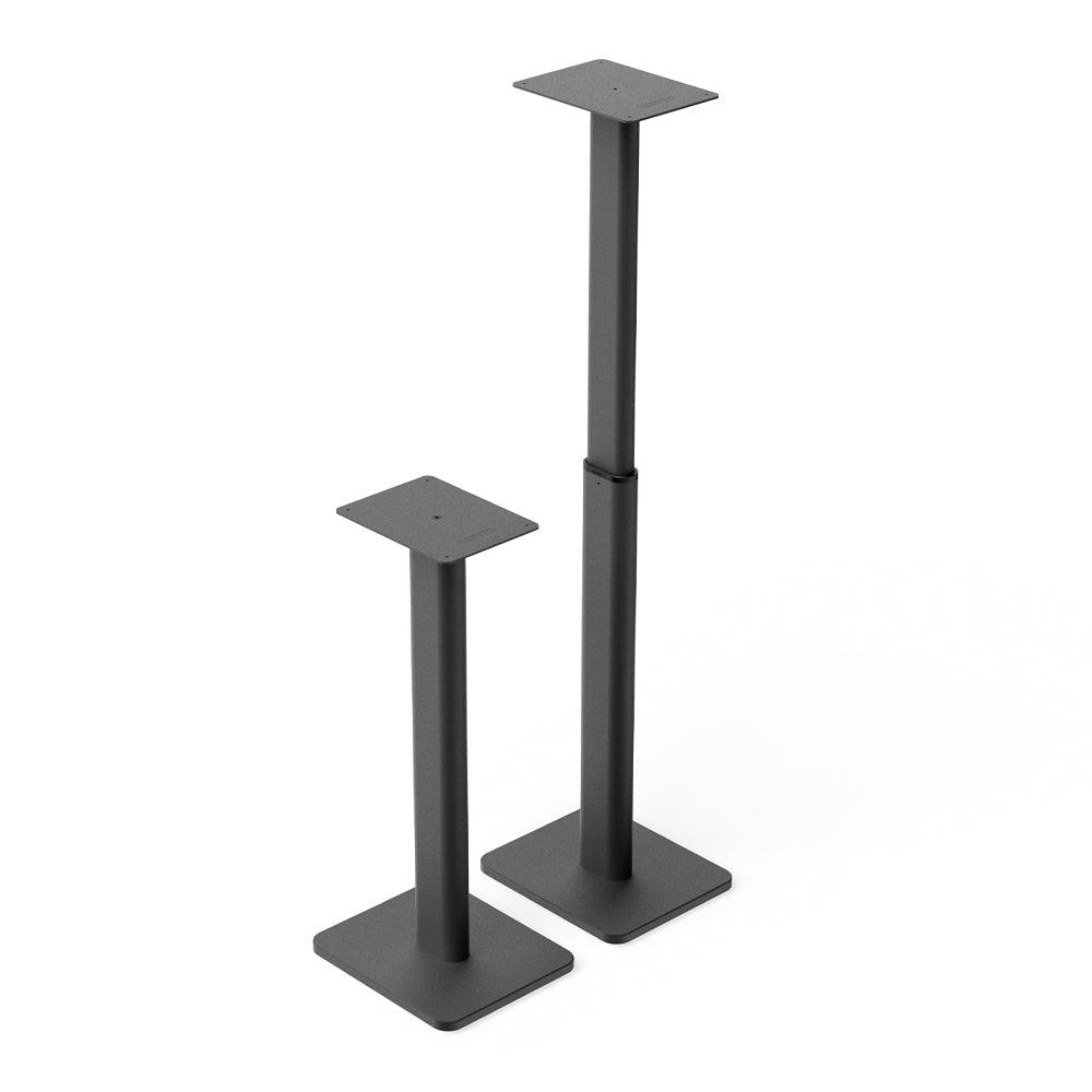 Kanto SPH Universal Height Adjustable Bookshelf Speaker Stands - Black, Pair V398-KO-SPH