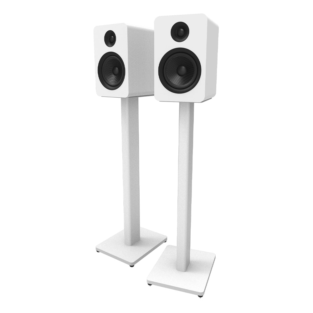 Kanto ST28W 28" Universal Bookshelf Speaker Floor Stand - White, Pair V398-KO-ST28W