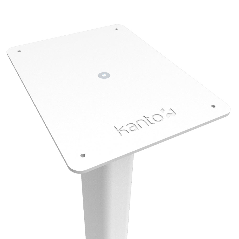 Kanto ST34W 34" Universal Bookshelf Speaker Floor Stand - White, Pair V398-KO-ST34W