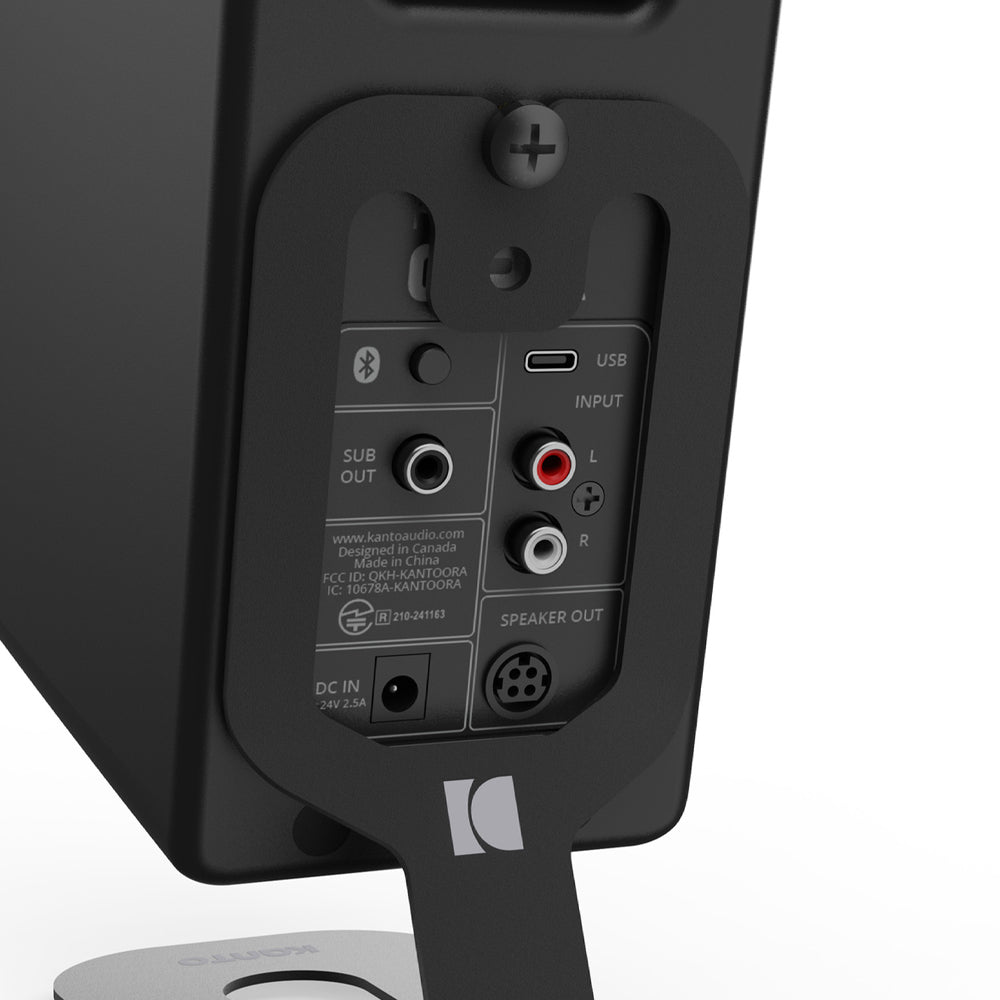 Kanto SU2 Kanto SU2 Rear-Mounted Desktop Stands for Uki and Ora - Black, Pair V398-KO-SU2