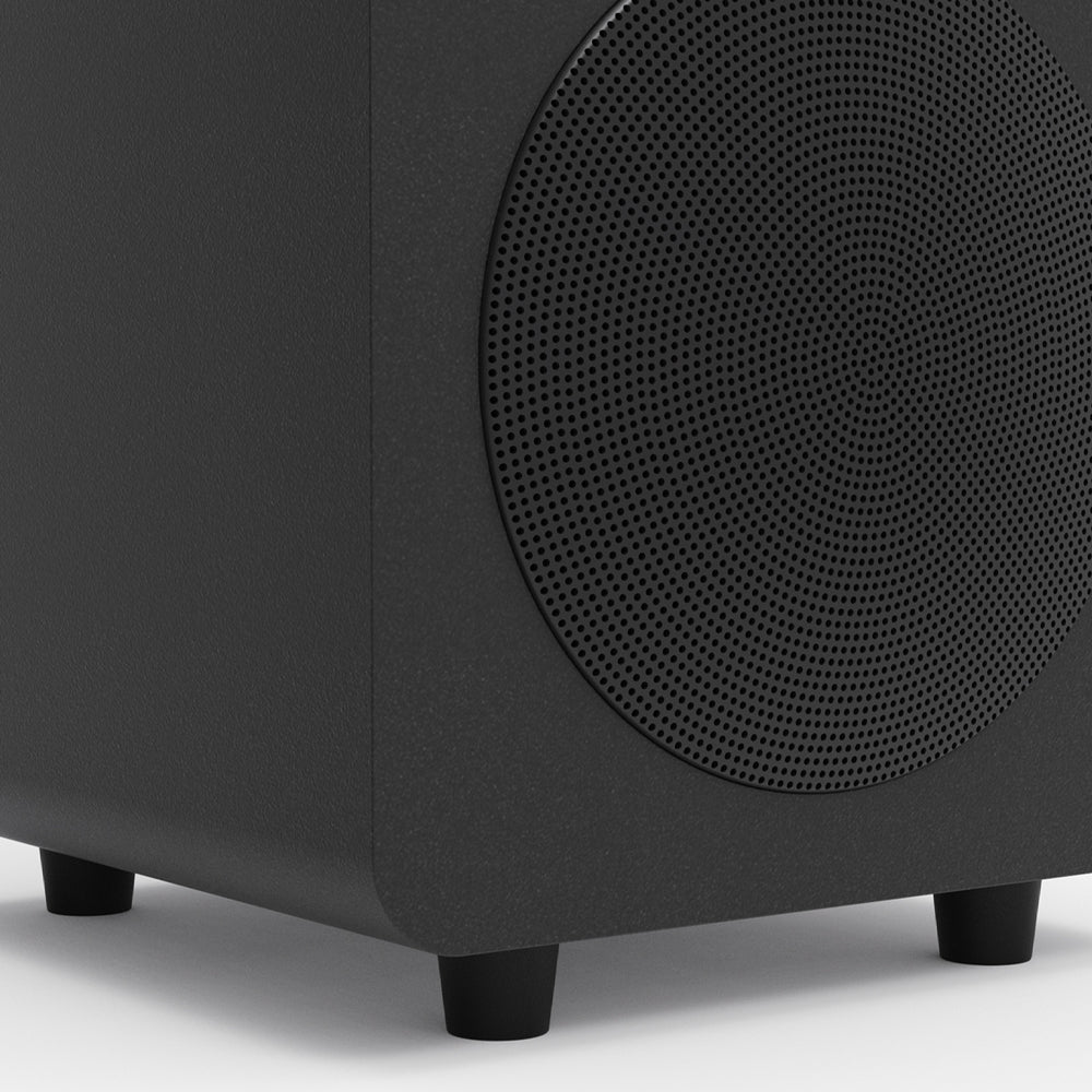 Kanto SUB6 200W 6" Sealed Powered Subwoofer, Matte Black V398-KO-SUB6VMB-I