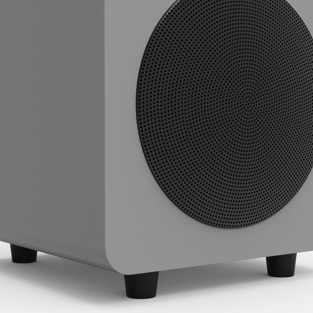 Limited Edition - Kanto SUB6 200W 6" Sealed Powered Subwoofer, Matte Grey V398-KO-SUB6VMG-I