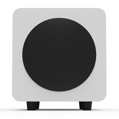 Kanto SUB6 200W 6" Sealed Powered Subwoofer, Matte White V398-KO-SUB6VMW-I